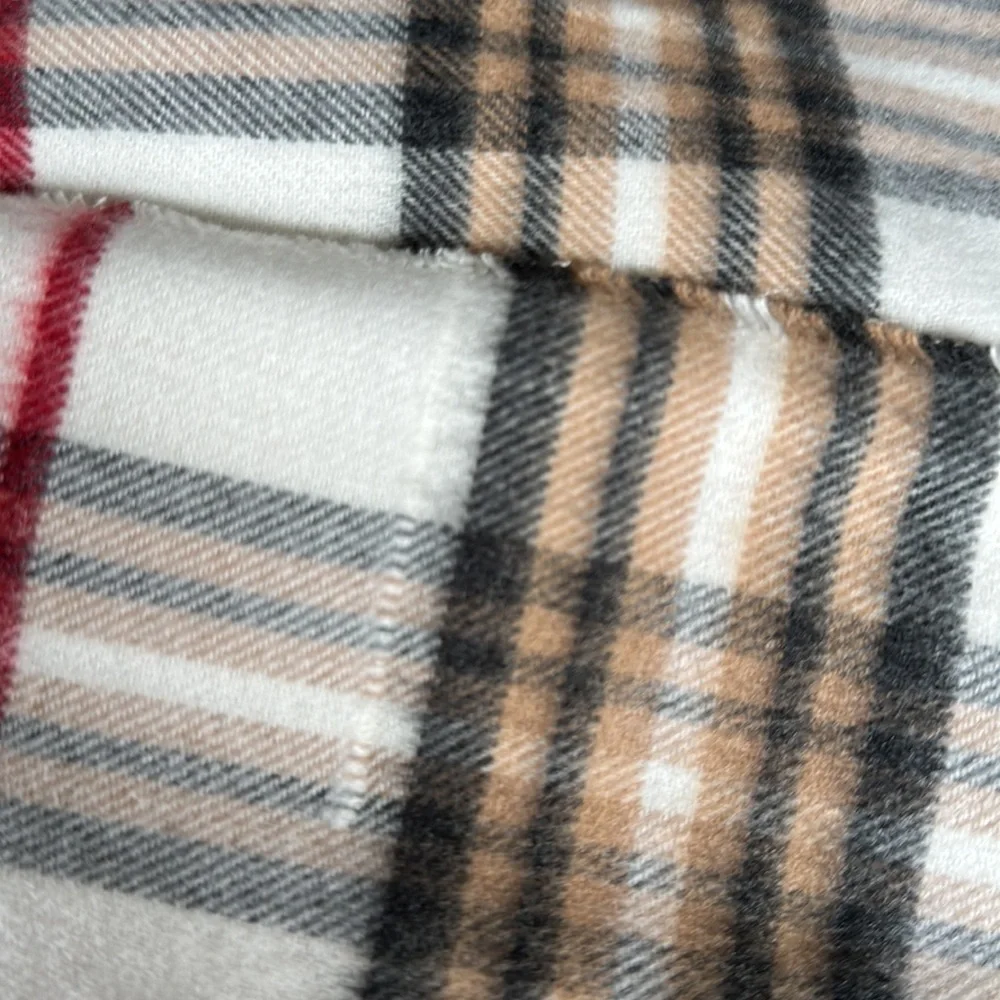 V. FRAAS cashmink super soft acrylic plaid scarf made Germany 🇩🇪 15.5 x 65in